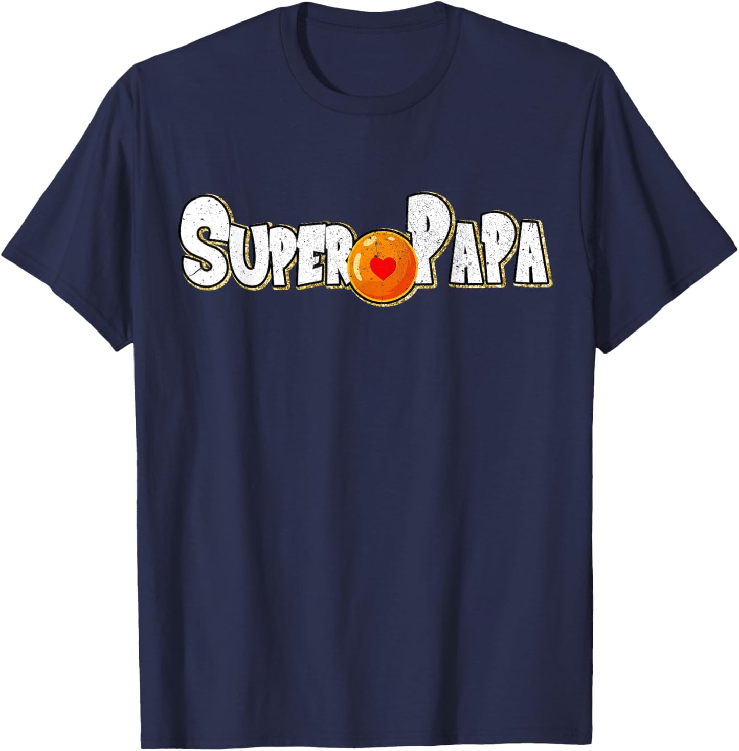Super Papa for Papa Cool and Geek fan of anime and Manga , Black, S T-Shirt - T-Shirt | Navy