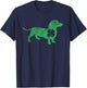 Dachshund Dog Shamrock St. Patrick's Day Saint Paddy's Irish Men Women Kids T-Shirt - T-Shirt | Navy