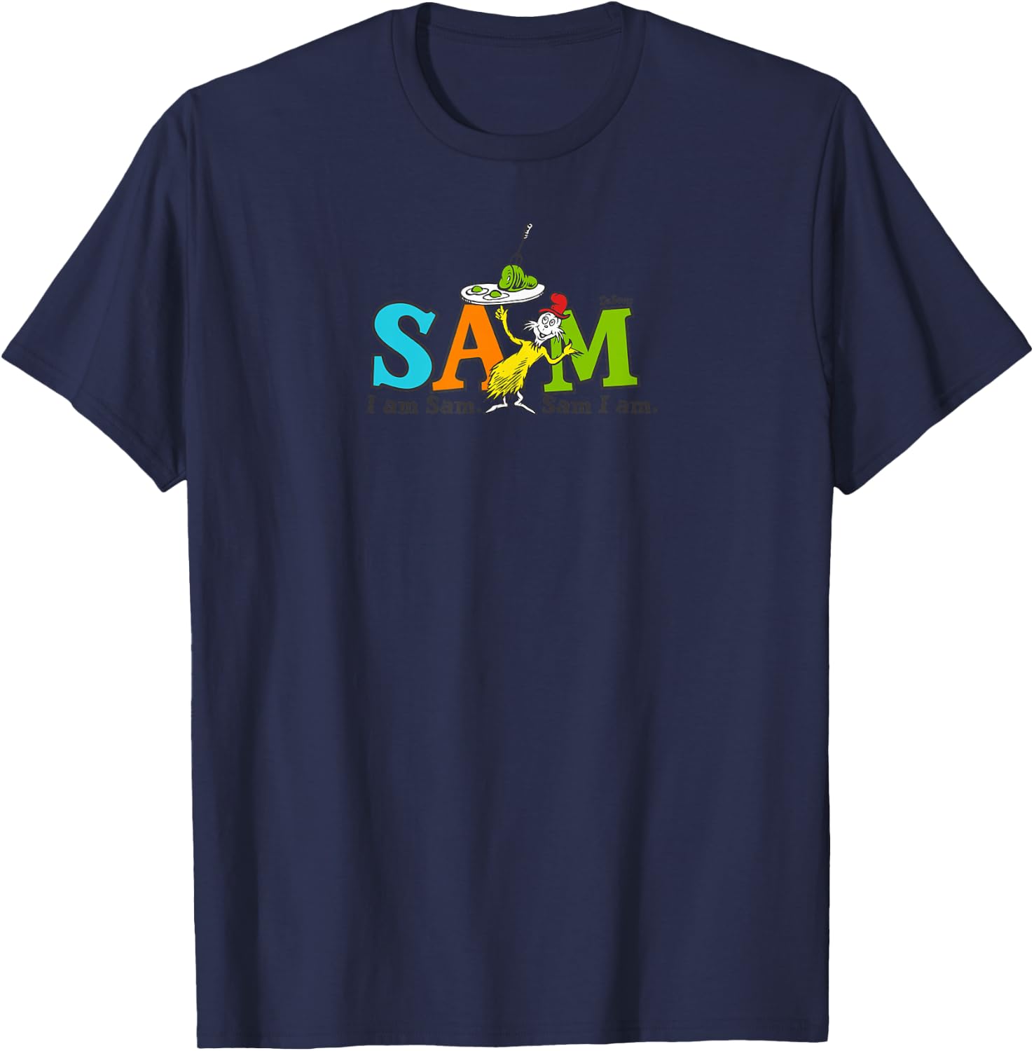 Dr. Seuss Green Eggs and Ham SAM T-Shirt - T-Shirt | Navy