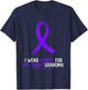 I Wear Purple For My Great Grandma Pancreatic Cancer T-Shirt - T-Shirt | Navy