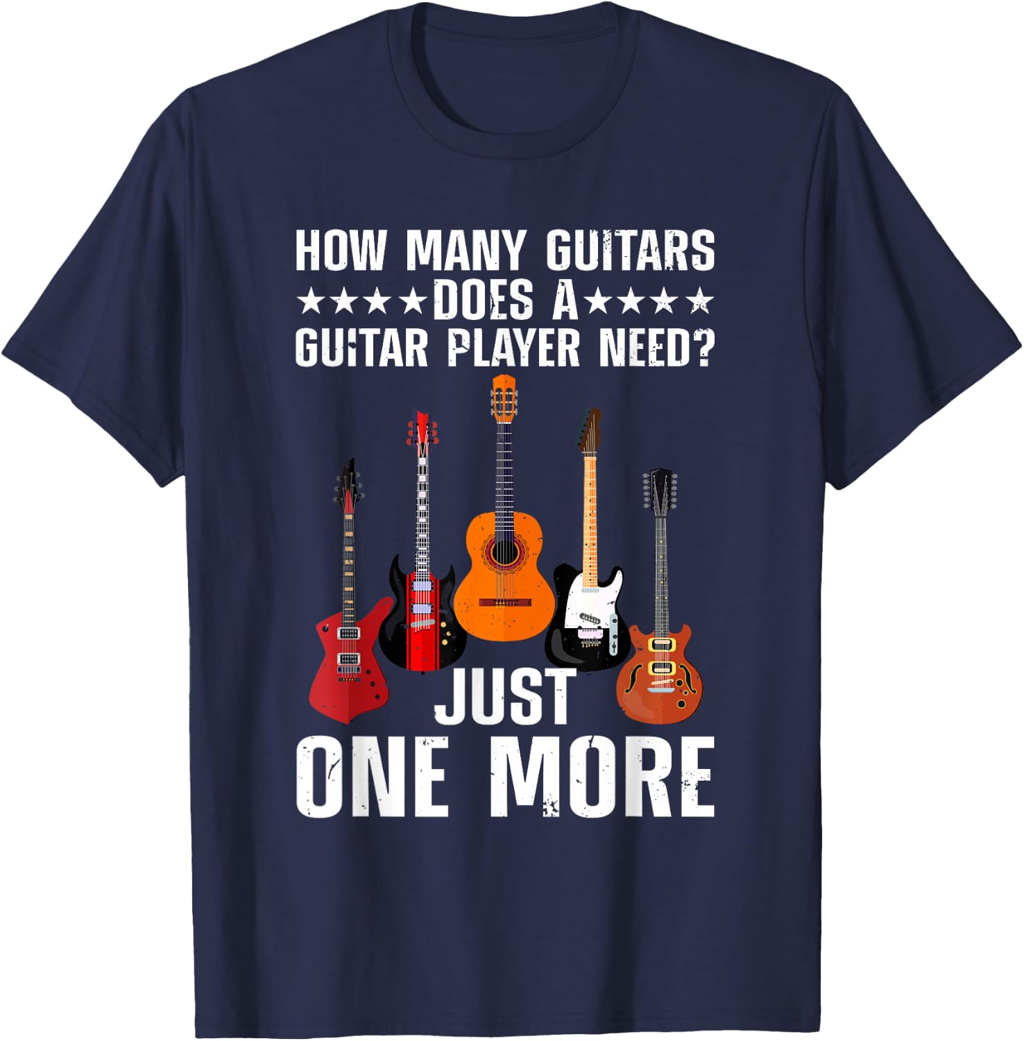 Funny Guitar Player Art Women Guitarist Guitar Lover T-Shirt - T-Shirt | Navy