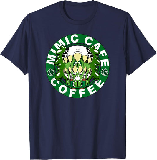 Mimic Cafe Coffee T-Shirt - T-Shirt | Navy