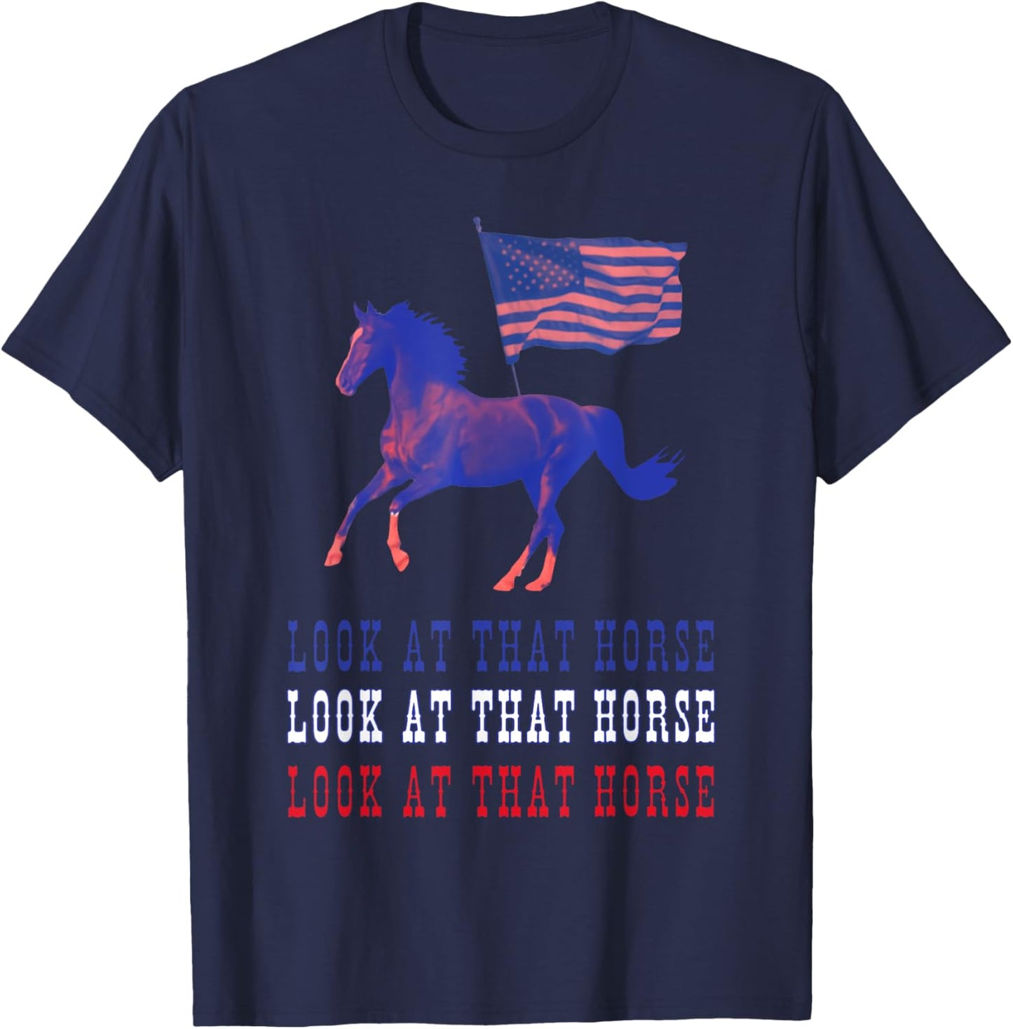 Look At That Horse T-Shirt - T-Shirt | Navy