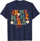 In My Meme Era Retro Groovy Family For Grandma Mother's Day T-Shirt - T-Shirt | Navy