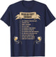 Bachelor Party Checklist T-Shirt - T-Shirt | Navy