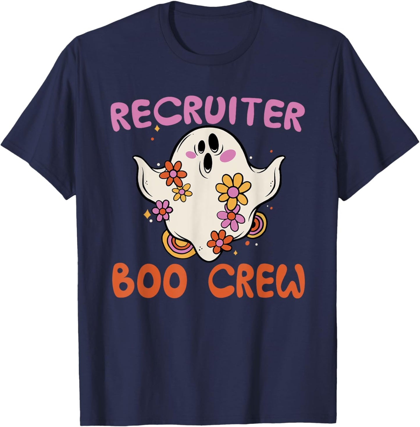 Recruiter Boo Crew Halloween Costume Human Resources HR T-Shirt - T-Shirt | Navy