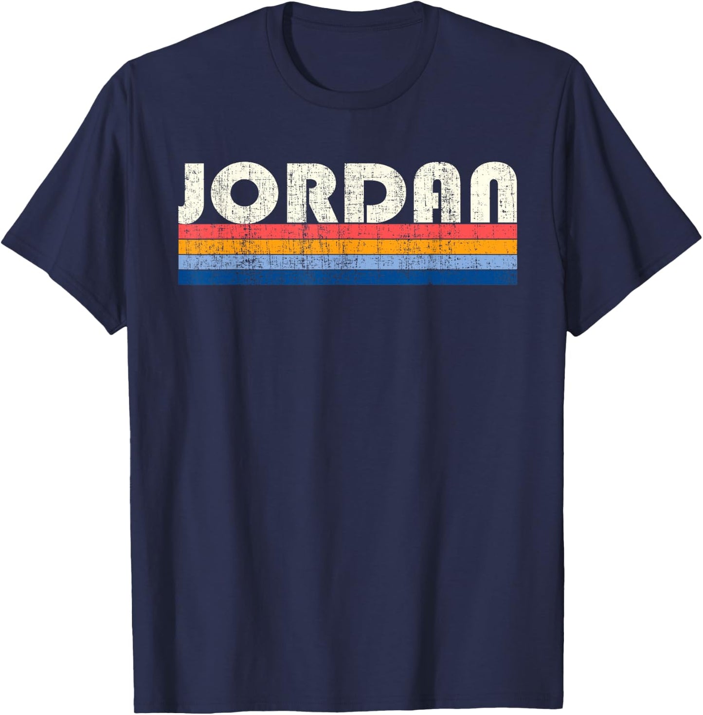 Vintage 70s 80s Style Jordan T-Shirt - T-Shirt | Navy