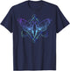 Goth Moth And Crescent Moon Creepy design Gift Goths T-Shirt - T-Shirt | Navy
