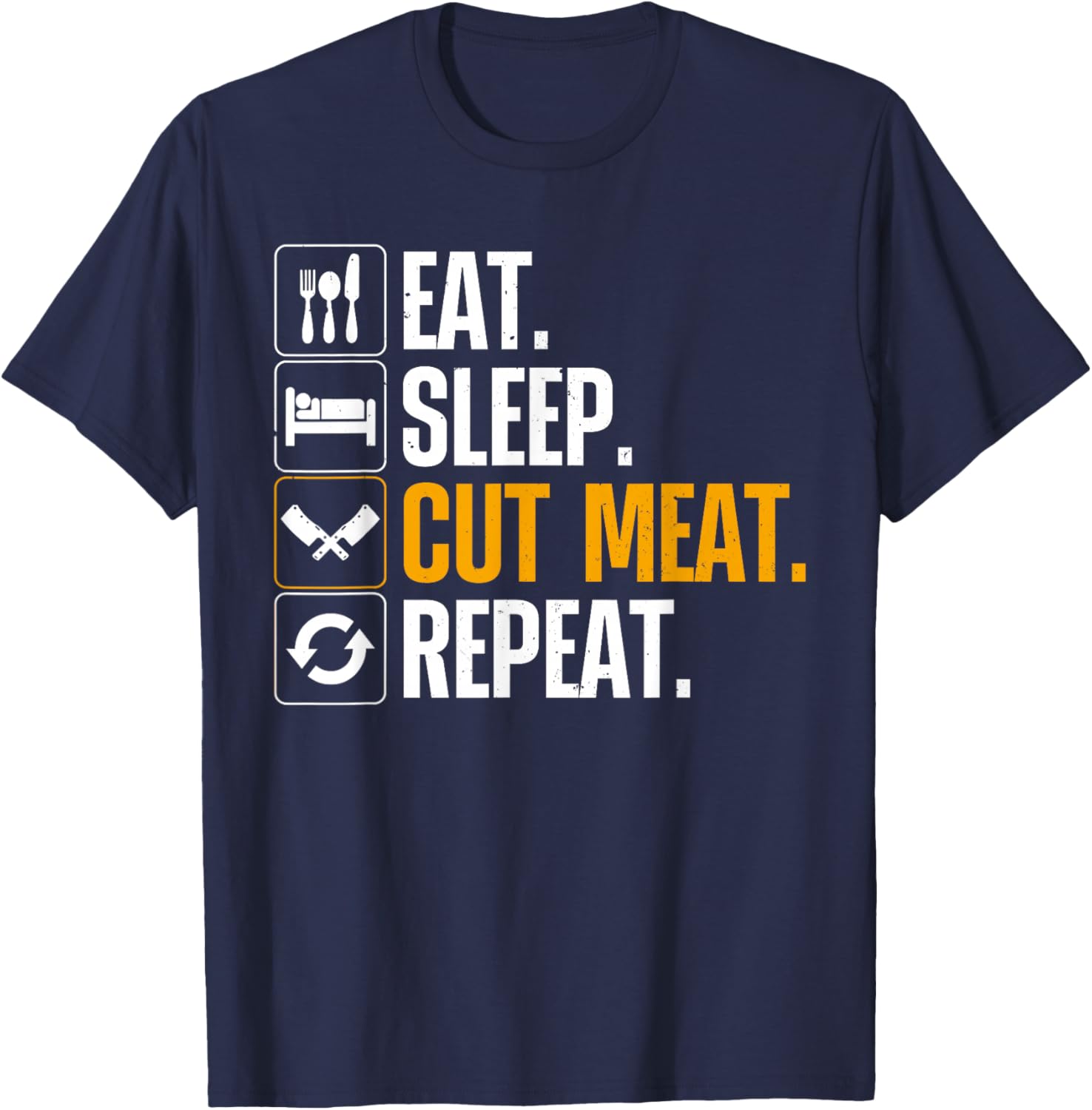 Best Butcher Art Women Meat Cutting Butchery Butcher T-Shirt - T-Shirt | Navy