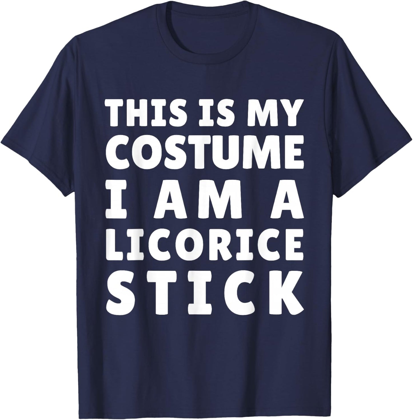 Funny Licorice Stick Costume Halloween Mardi Gras Carnival T-Shirt - T-Shirt | Navy