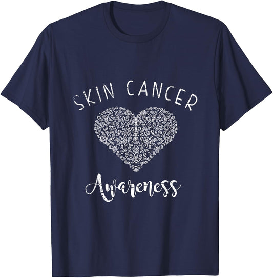 Skin Cancer Awareness T-Shirt - T-Shirt | Navy
