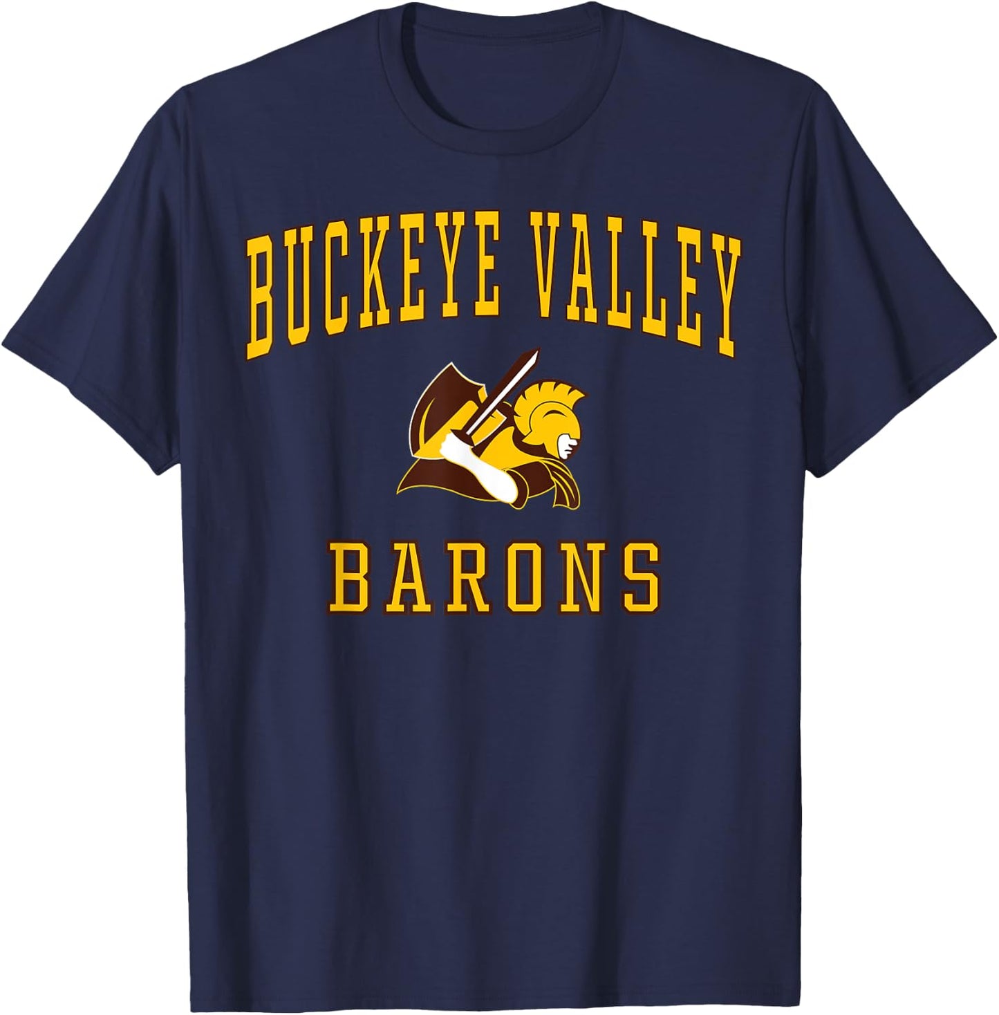 Buckeye Valley High School Barons C1 T-Shirt - T-Shirt | Navy