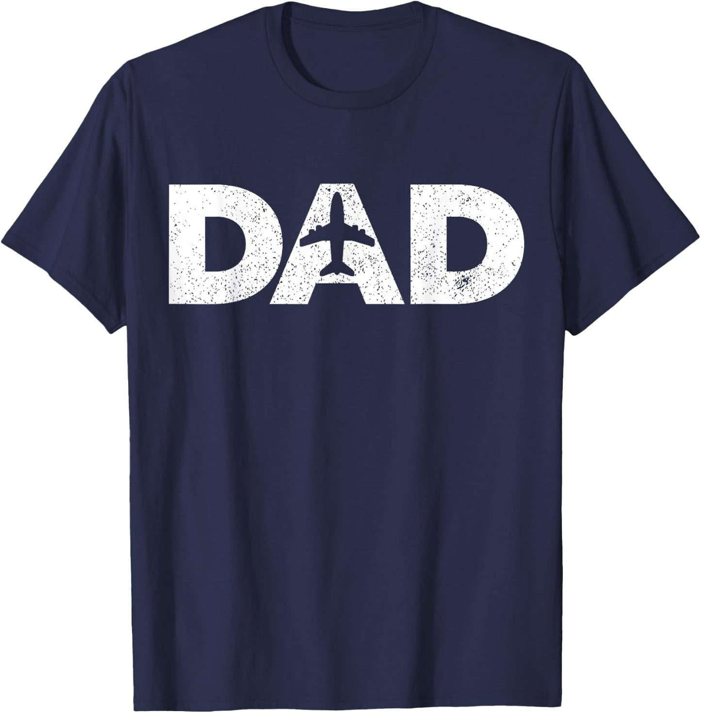 Pilot Dad Father's Day Gift Airplane and Aviation Lover T-Shirt - T-Shirt | Navy