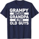 Grampy Design For Grandpa From Grandkids Father's Day Grampy T-Shirt - T-Shirt | Navy