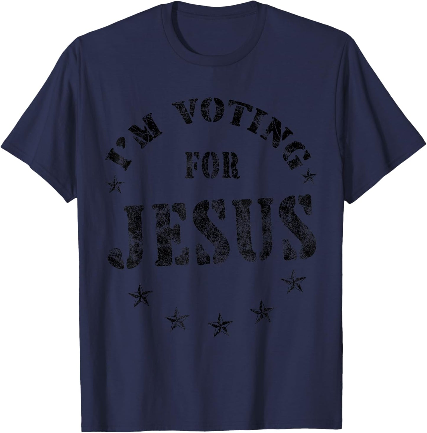 I'm Voting For Jesus Vote Jesus Election women kids T-Shirt - T-Shirt | Navy