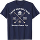Disney Peter Pan Camp Never Land Est. 1953 Never Grow Up T-Shirt - T-Shirt | Navy