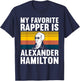 Must Love History Men's Retro Hamilton , Black, Small T-Shirt - T-Shirt | Navy