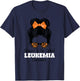 Blessed to Be Called Leukemia Survivor Orange Ribbon Bow T-Shirt - T-Shirt | Navy