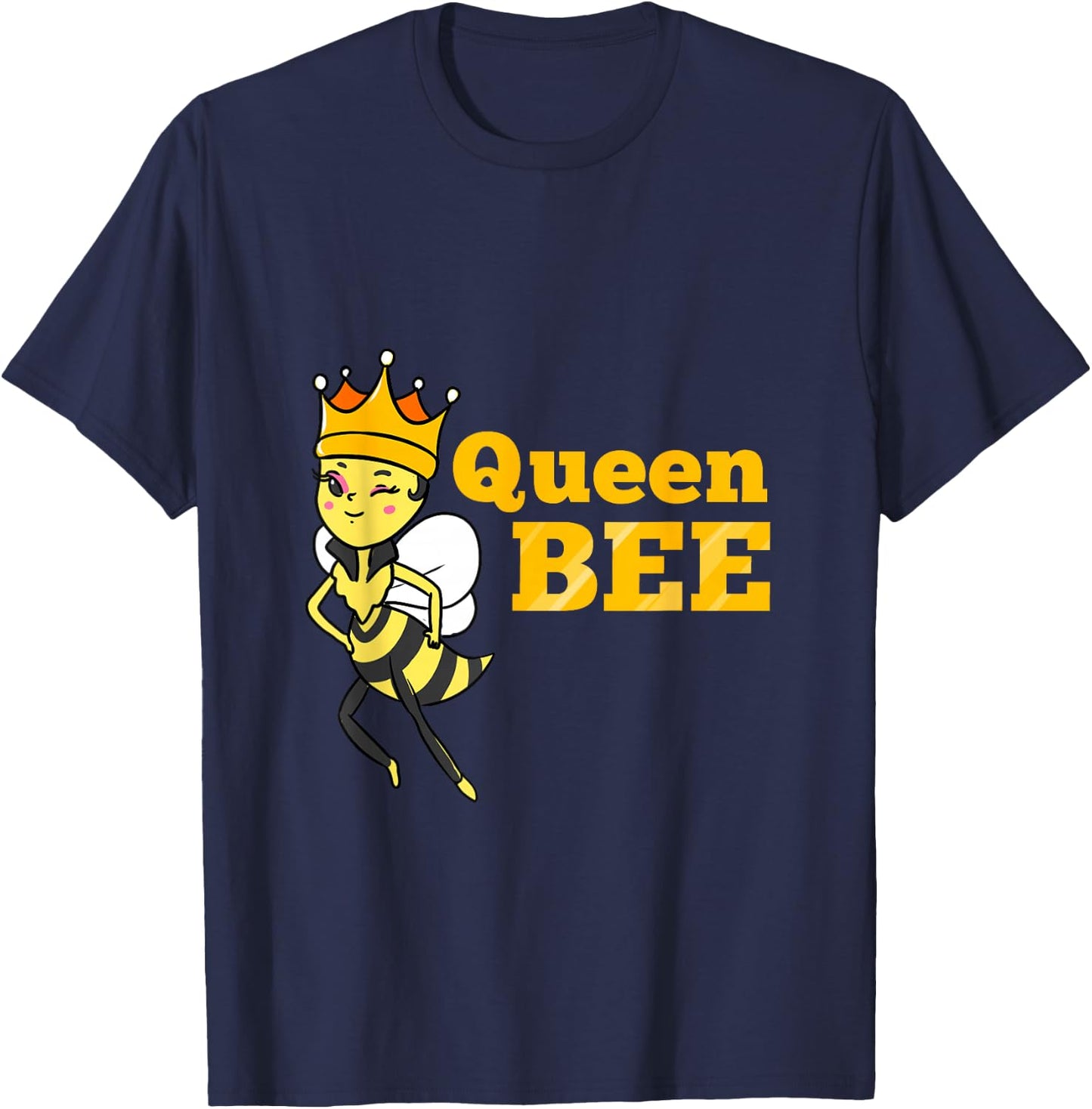 Queen Bee Beekeeping Gift T-Shirt - T-Shirt | Navy