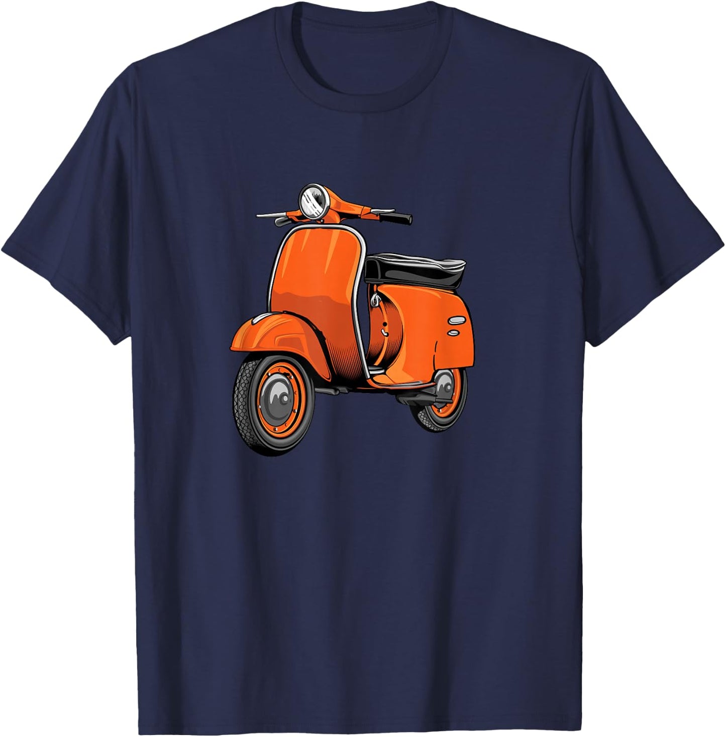 Scooter Bike Motorbike Scoot - Moped Scooter T-Shirt - T-Shirt | Navy
