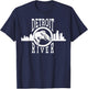 Detroit River Walleye Fishing T Shirt Women T-Shirt - T-Shirt | Navy