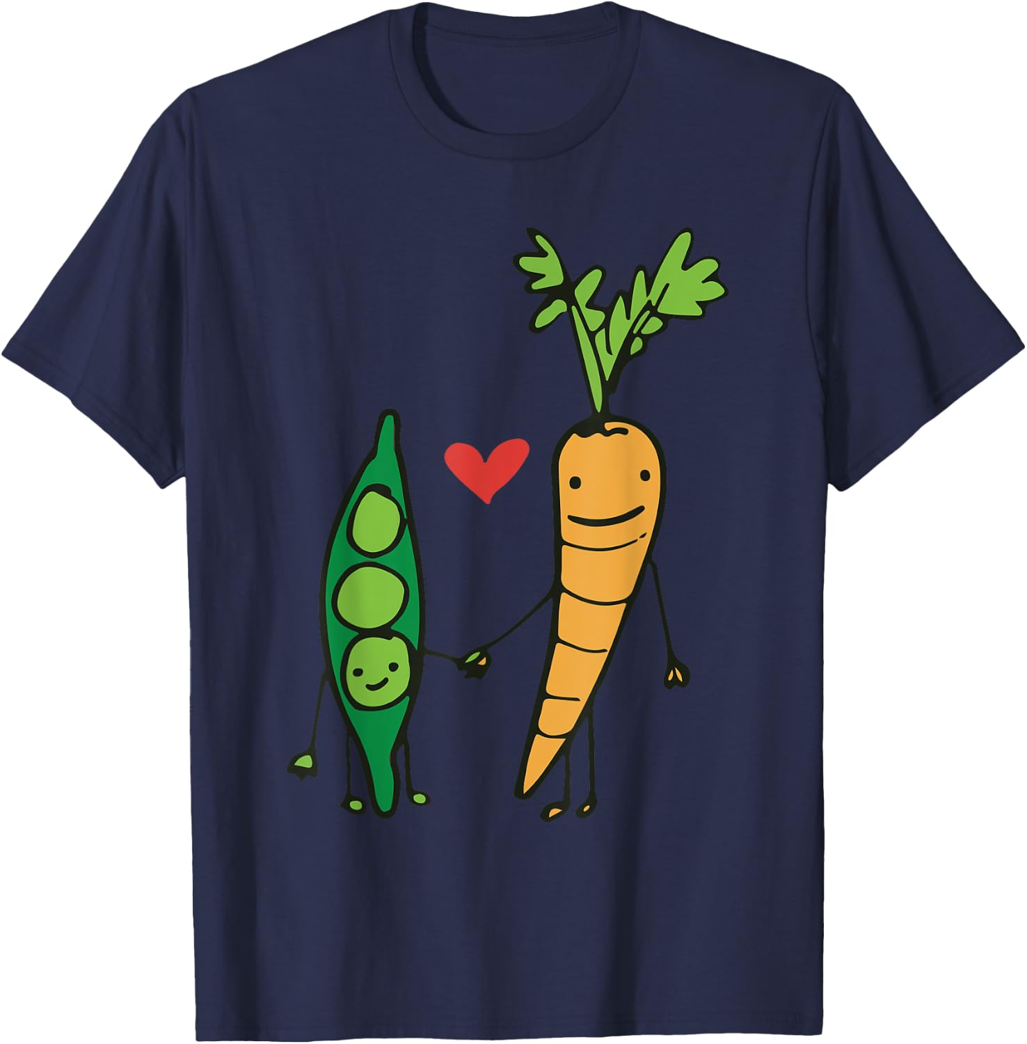 Carrot and Peas T-Shirt - T-Shirt | Navy