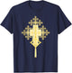 Ethiopian Christian Art Christ in Glory Ethiopian Cross T-Shirt - T-Shirt | Navy