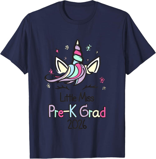 Little Miss Pre-K Grad Unicorn Prek Graduation 2026