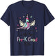 Little Miss Pre-K Grad Unicorn Prek Graduation 2026 T-Shirt - T-Shirt | Navy