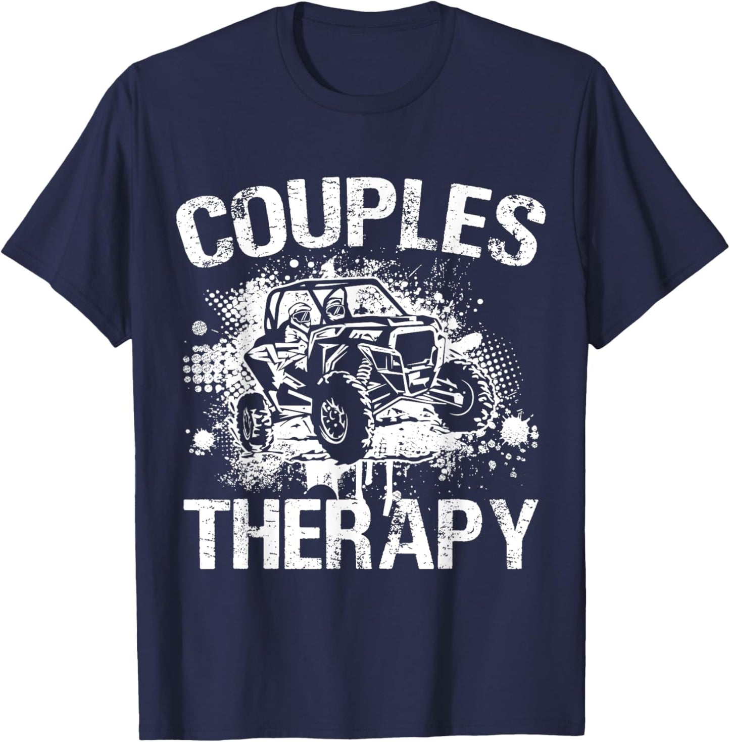 SXS UTV Couples Therapy T-Shirt - T-Shirt | Navy