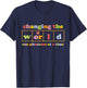 changing the world one phoneme at a time Retro funny , Small, Black T-Shirt - T-Shirt | Navy