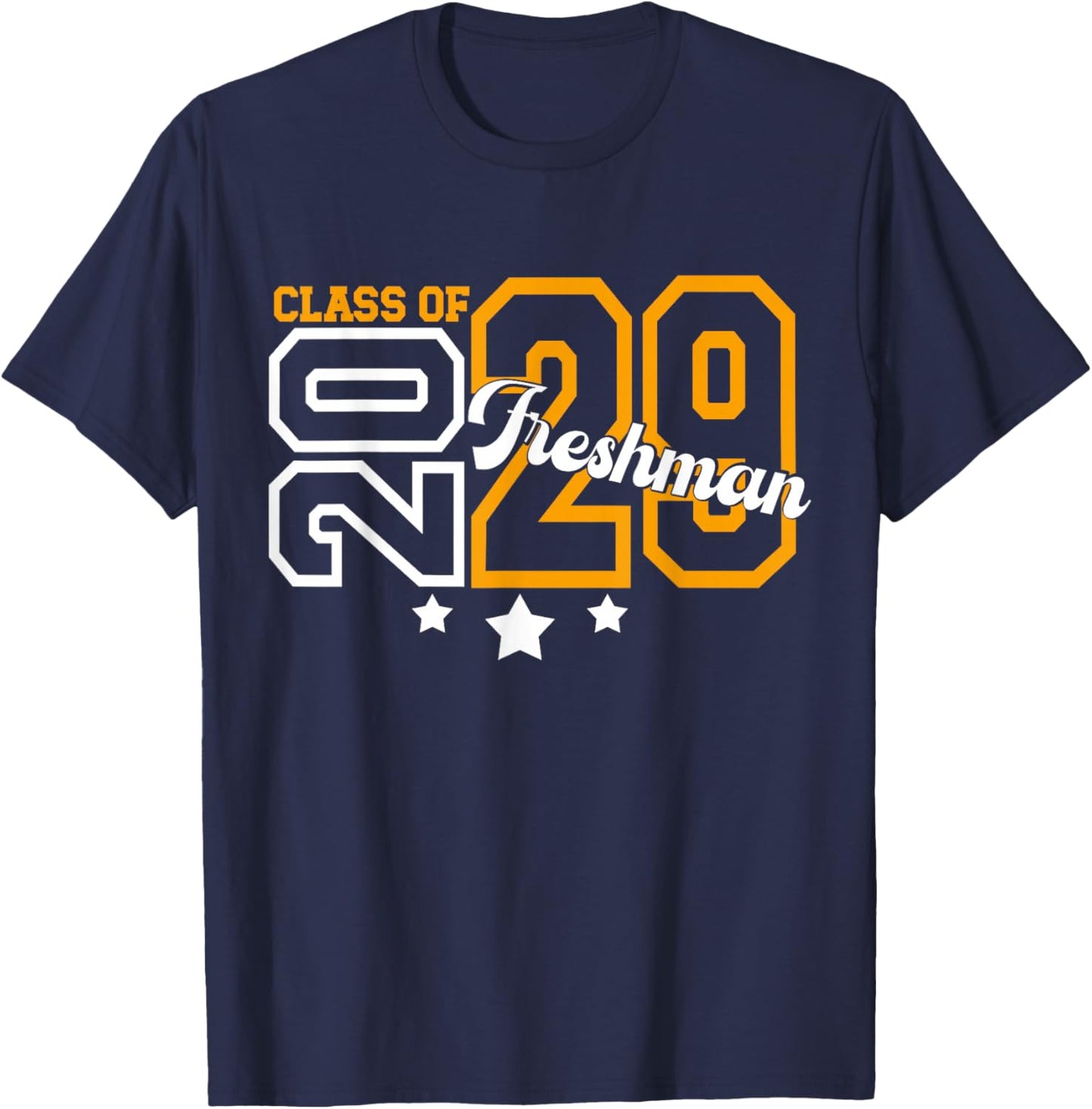 Freshman Class of 2029 Back to School Freshman 2029 T-Shirt - T-Shirt | Navy