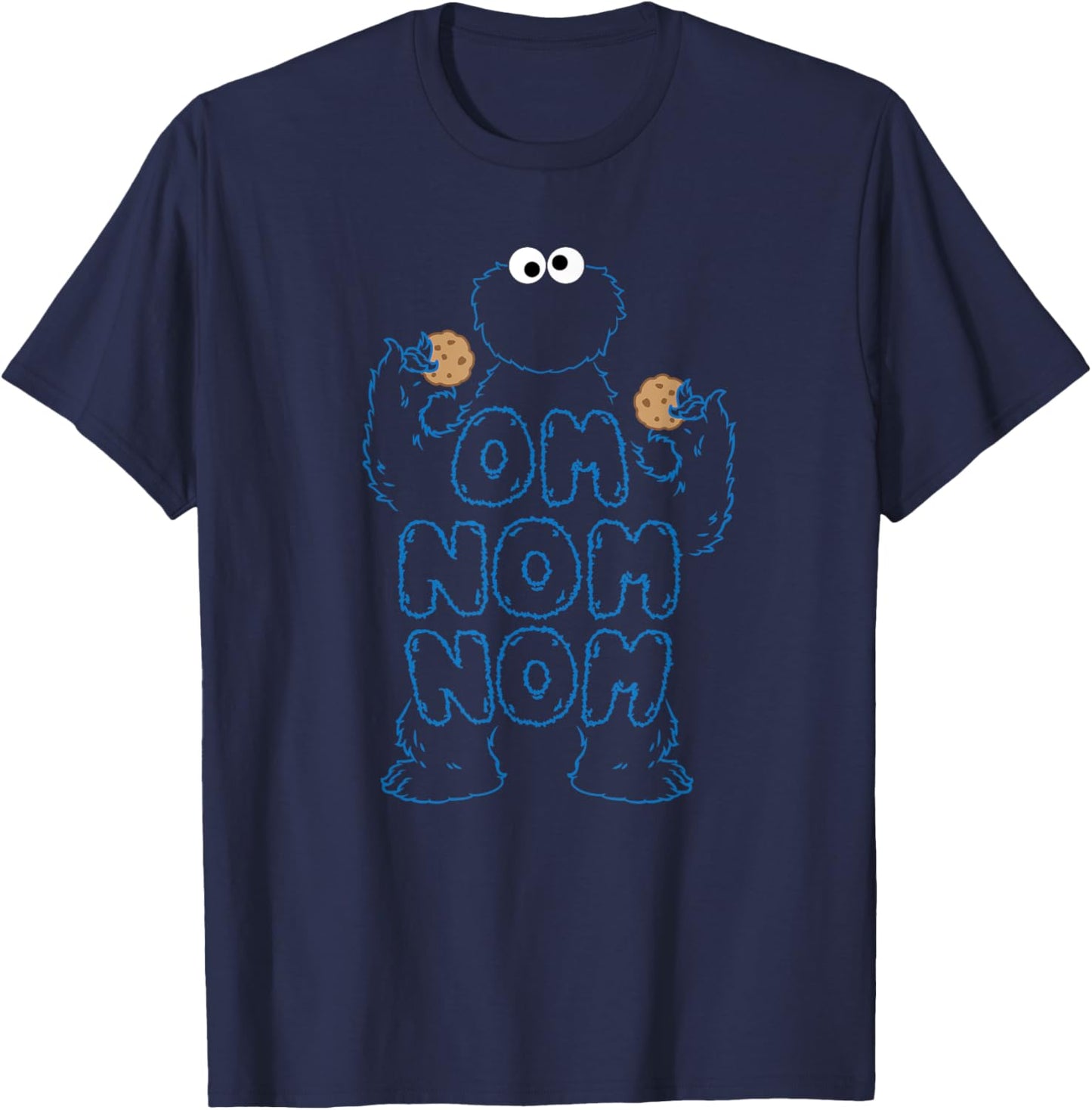 Om Nom Nom T-Shirt - T-Shirt | Navy