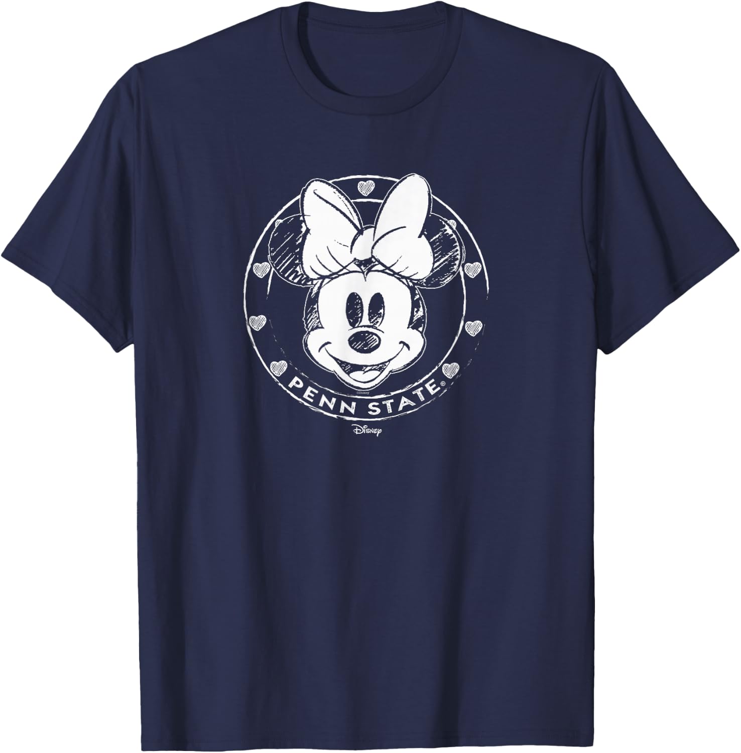 Penn State Nittany Lions Minnie Mouse Sketch Navy T-Shirt - T-Shirt | Navy