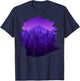 Mountain, Nature Trees and Forest by Night T-Shirt - T-Shirt | Navy
