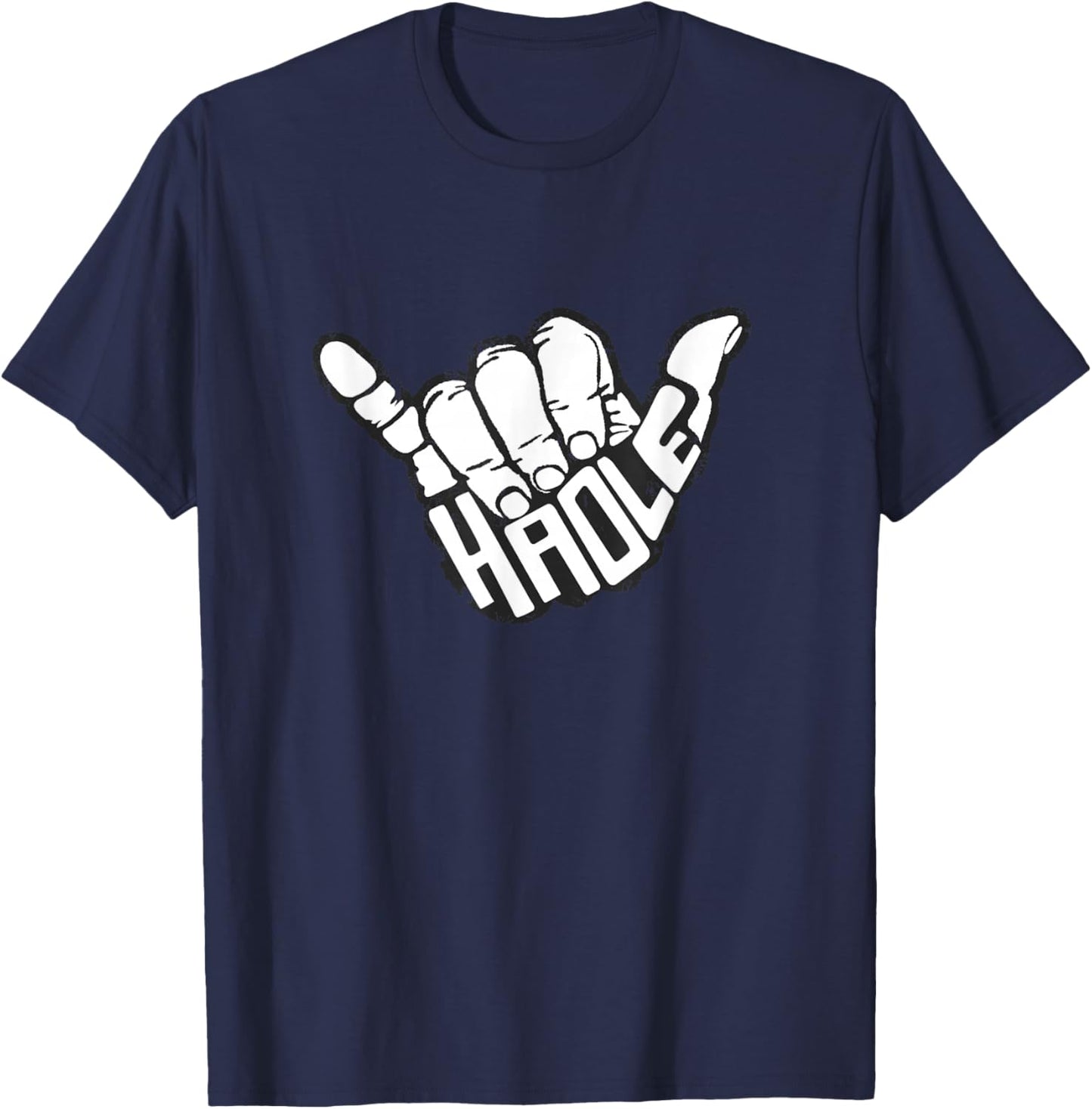 Hawaiian Haole Surf Hawaii Maui Aloha T-Shirt - T-Shirt | Navy