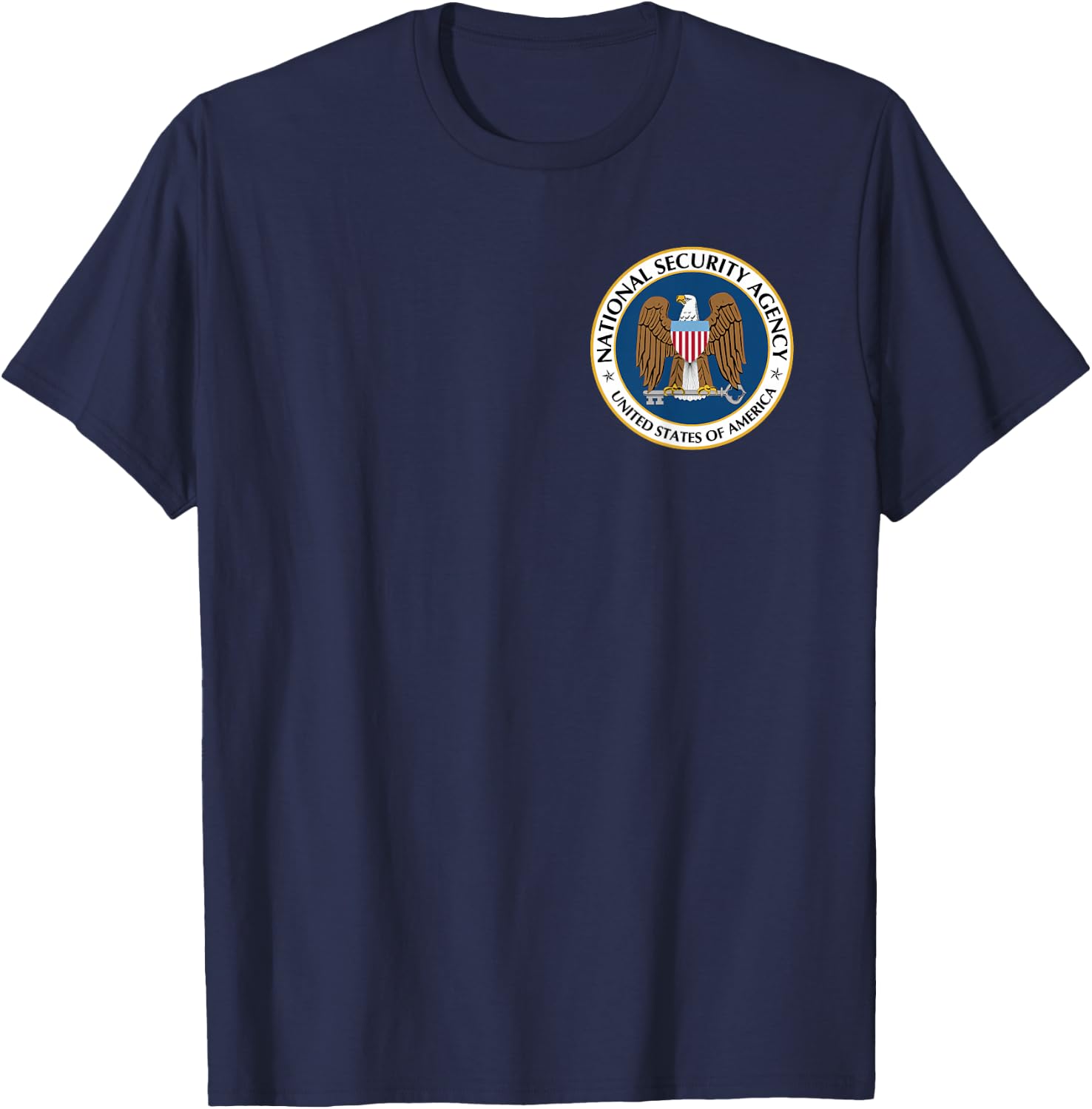 National Security Agency NSA Military Intelligence Spy Eagle T-Shirt - T-Shirt | Navy