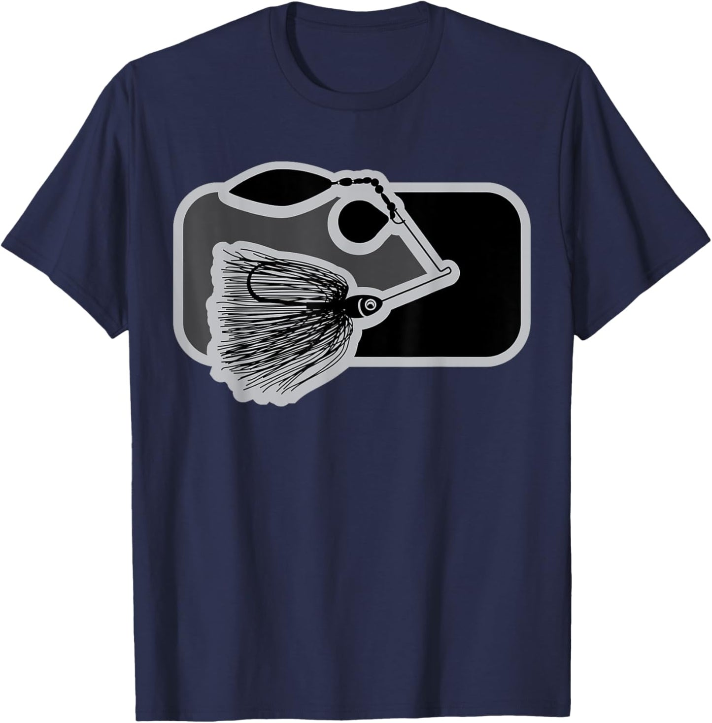 Spinnerbait, Bass Fishing, Fisherman, Fishing Lure T-Shirt - T-Shirt | Navy