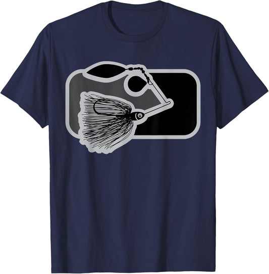 Spinnerbait, Bass Fishing, Fisherman, Fishing Lure T-Shirt - T-Shirt | Navy