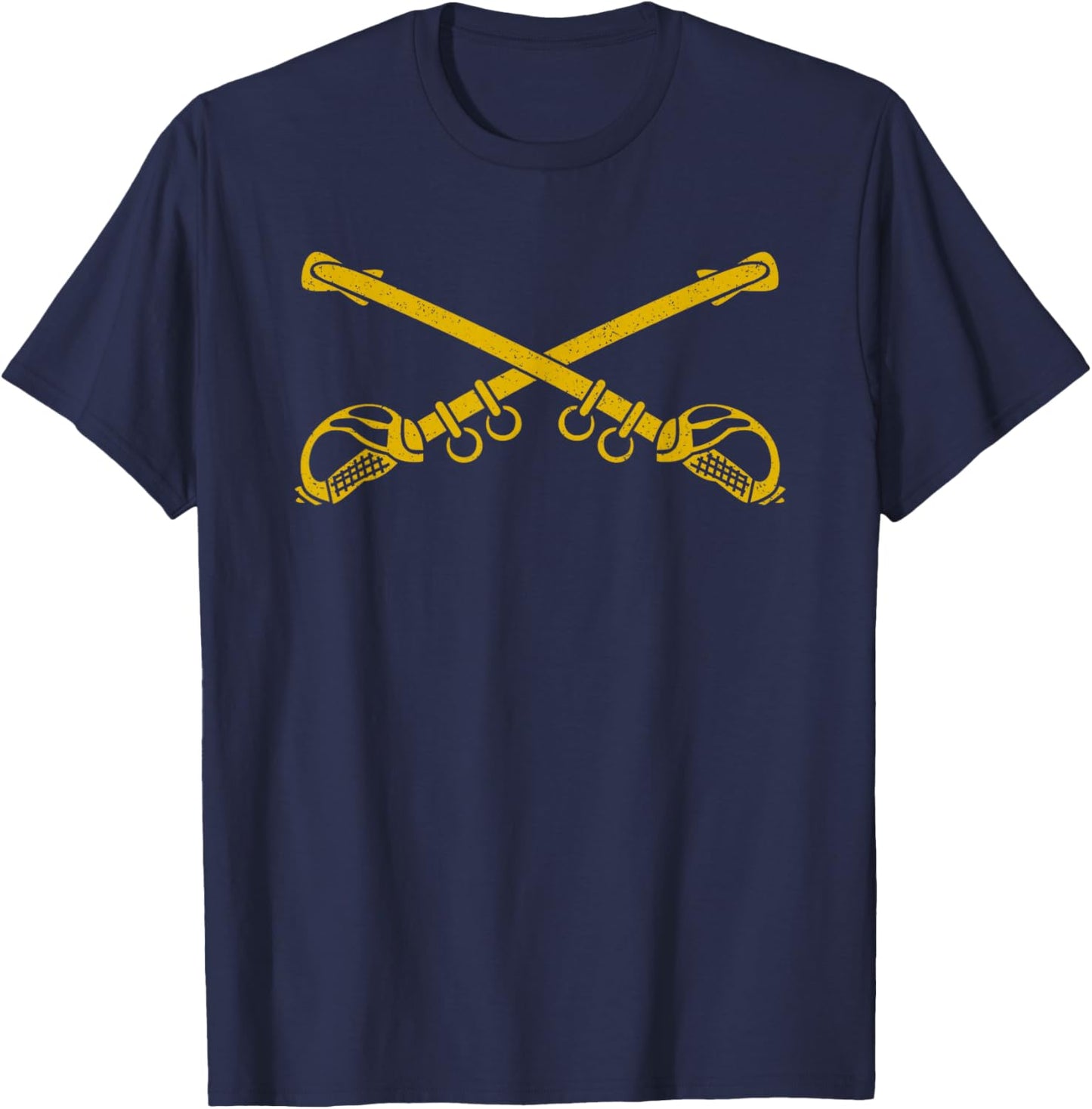 U.s. Calvary United States Army Cross Swords Symbol Insignia T-Shirt - T-Shirt | Navy