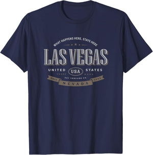 Las Vegas Nevada T-Shirt - T-Shirt | Navy