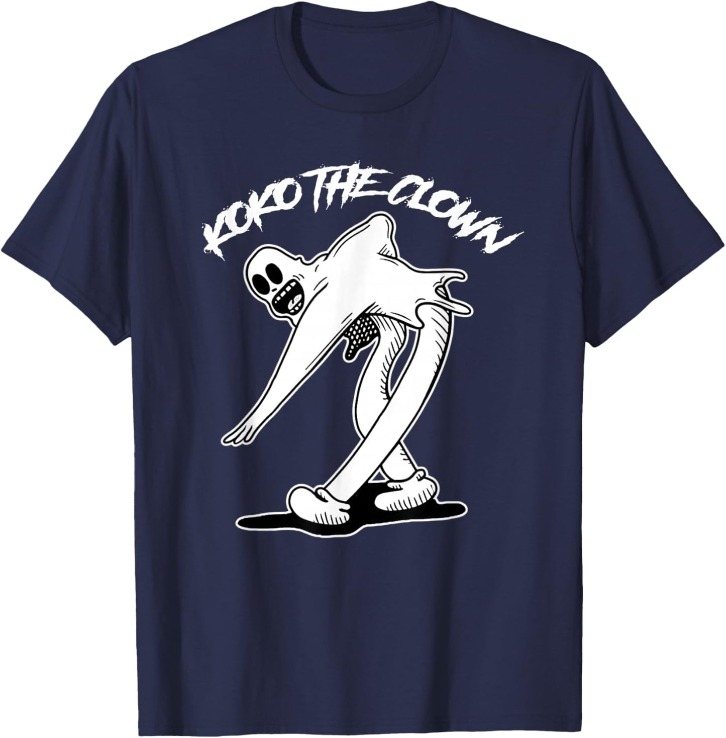 Koko the Clown Ghost Gothic T-Shirt - T-Shirt | Navy