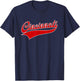 Cincinnati - Athletic Throwback Design Print - Classic T-Shirt - T-Shirt | Navy