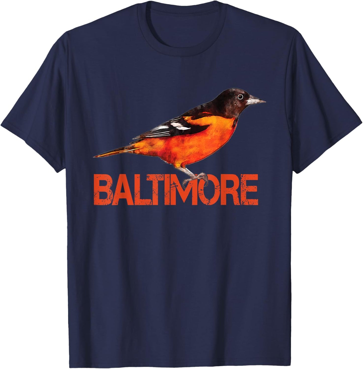 Baltimore Maryland Lord Baltimore Oriole Eye T-Shirt - T-Shirt | Navy