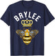 Brylee Name Brylee Birthday Gifts Queen Crown Bee Brylee T-Shirt - T-Shirt | Navy