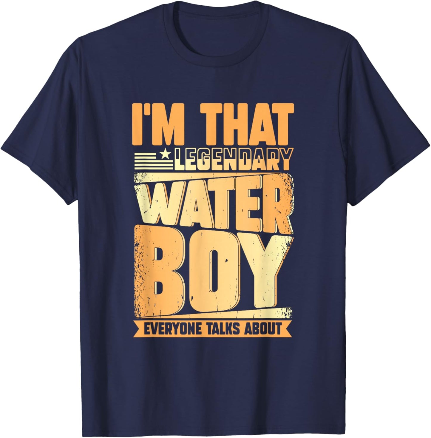 Funny Waterboy Football Team Manager Hydration Specialist T-Shirt - T-Shirt | Navy