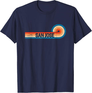 Retro SAN Jose Shirt Vintage City SAN Jose T-Shirt - T-Shirt | Navy