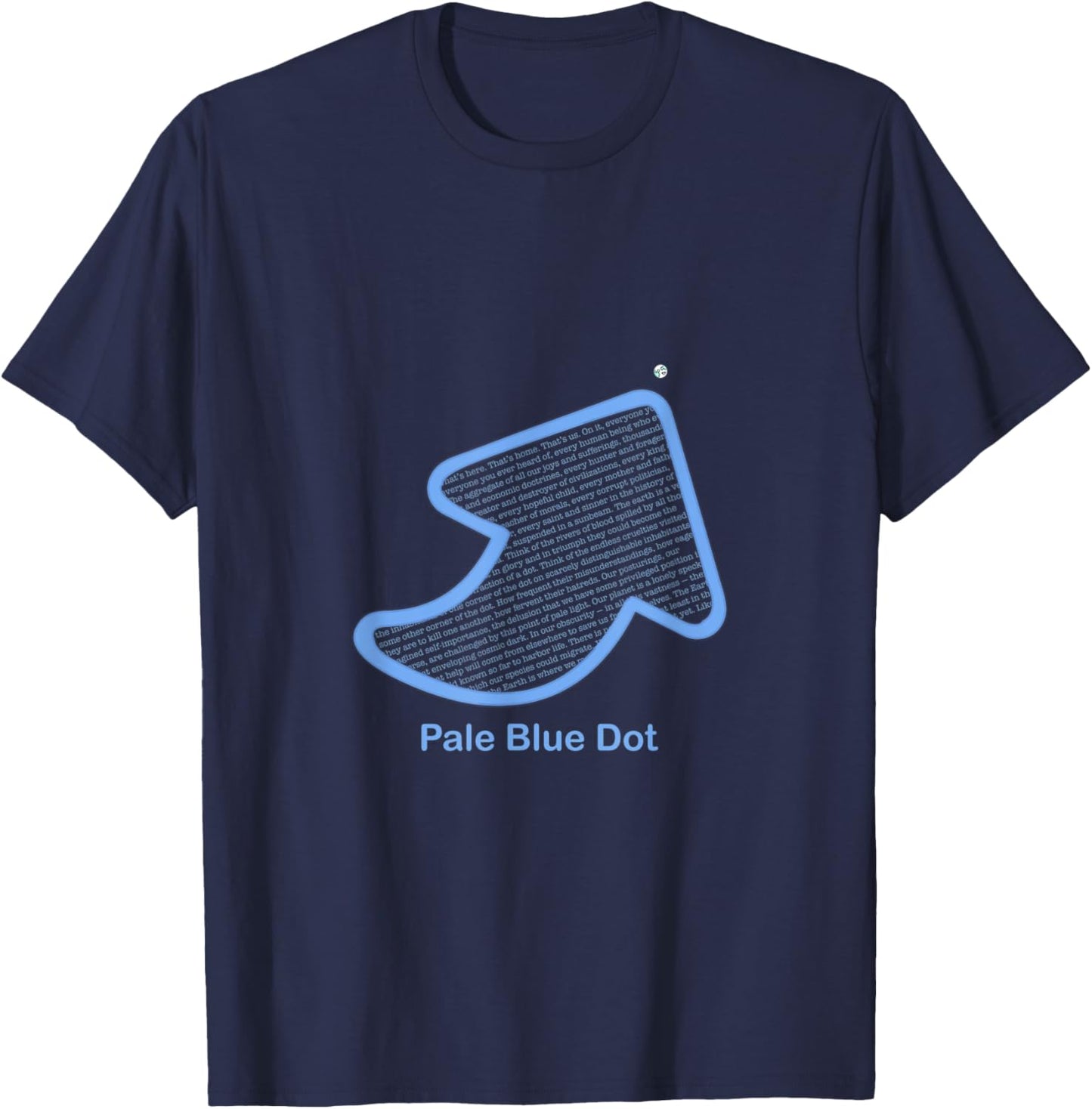 Pale Blue Dot T-Shirt - T-Shirt | Navy