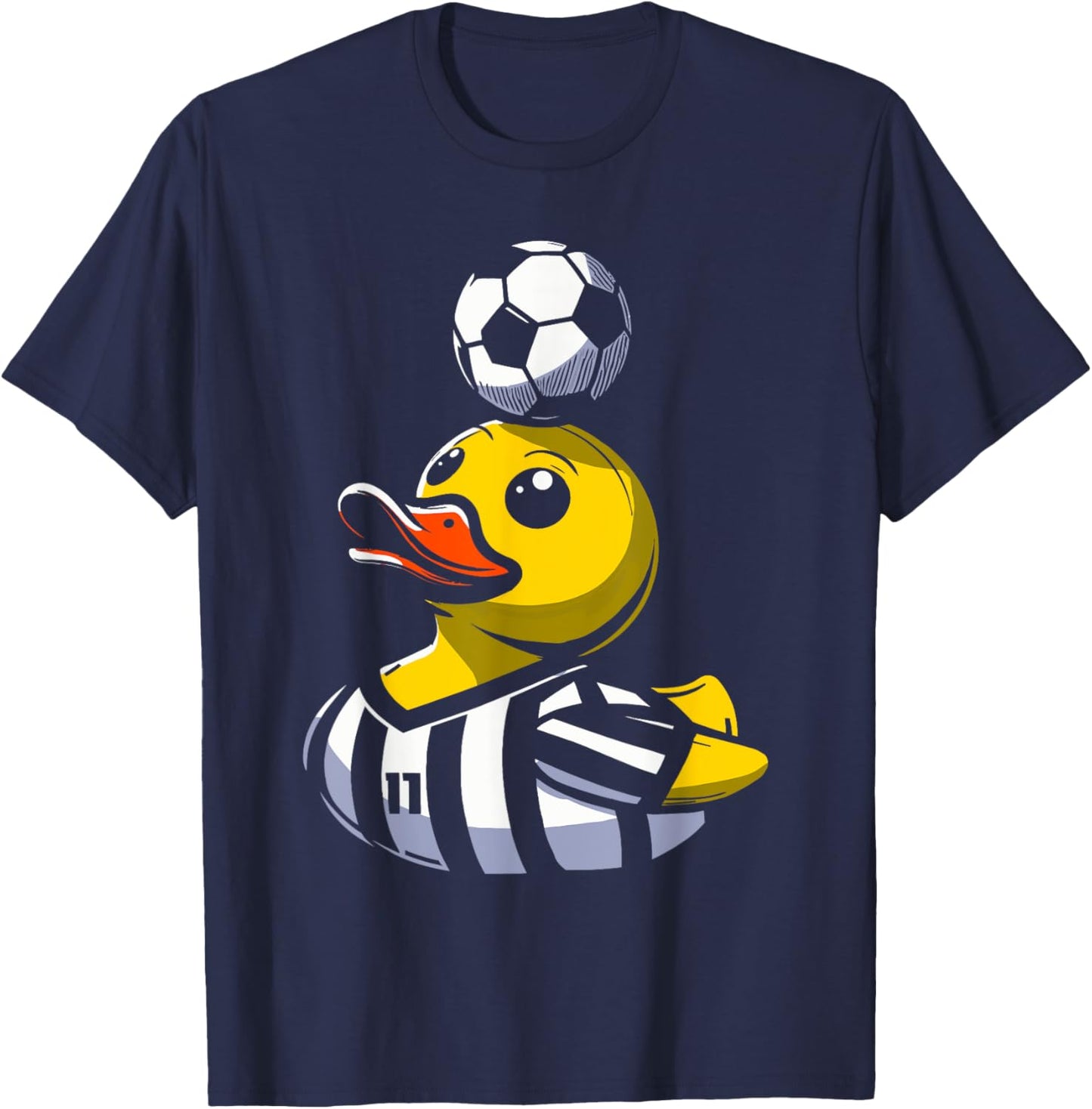 Soccer Rubber Duck T-Shirt - T-Shirt | Navy