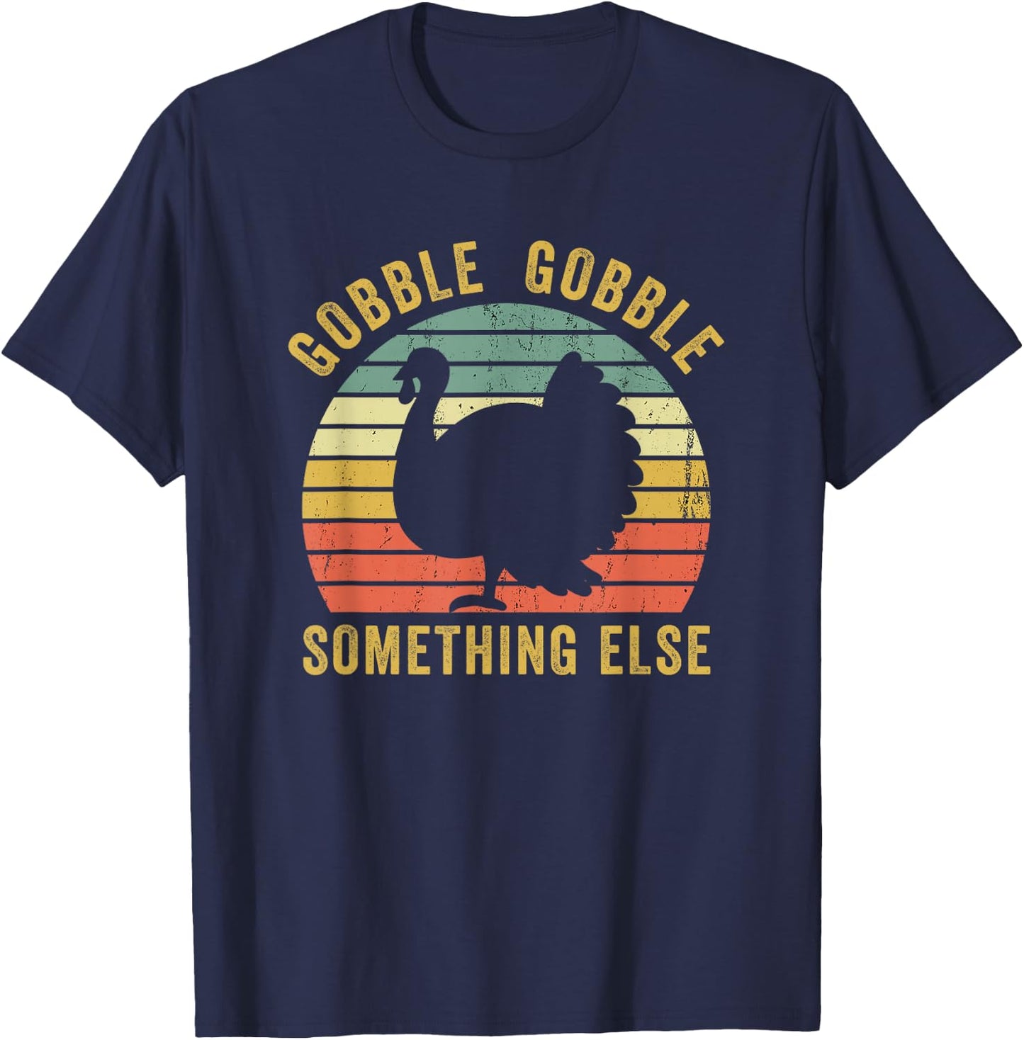 Save A Turkey Thanksgiving Gobble Trot Vegan Funny T-Shirt - T-Shirt | Navy